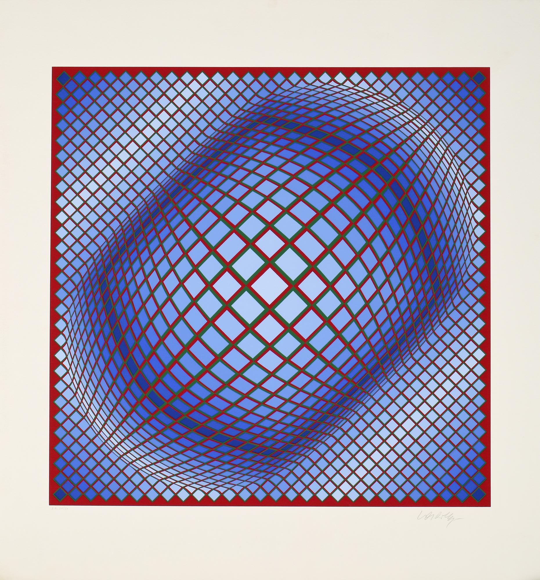 VICTOR VASARELY, färgseriegrafi, signerad och numrerad E.A 24/50.