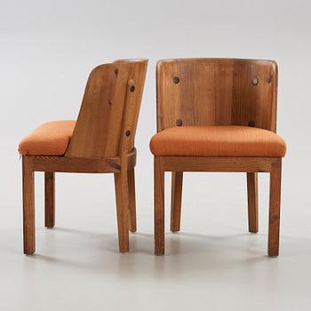 Axel Einar Hjorth, a pair of  'Lovö' stained pine armchairs, Nordiska Kompaniet, NK, 1930's.