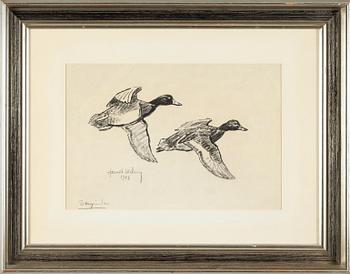 HARALD WIBERG, krita, signerad och daterad 1948.