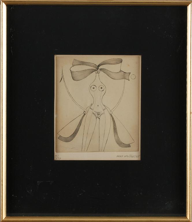 MAX WALTER SVANBERG, etsning, signerad och numrerad  3/50.