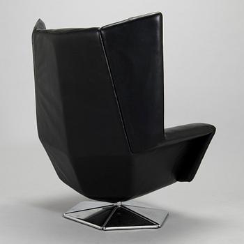 Voitto Haapalainen, fåtölj, "Prisma T-66", Tehokaluste Oy 1970-tal.