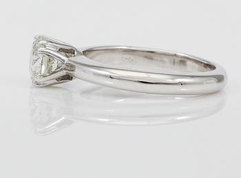 RING, solitär briljantslipad diamant 1,16 ct.