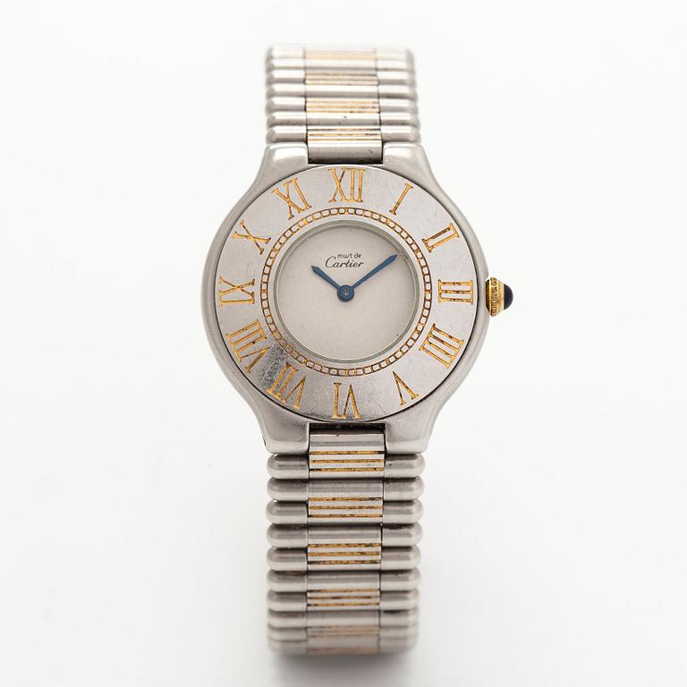 Cartier, Must 21, wristwatch, 31 mm.