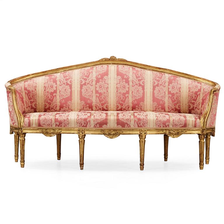 A Gustavian late 18th century sofa.