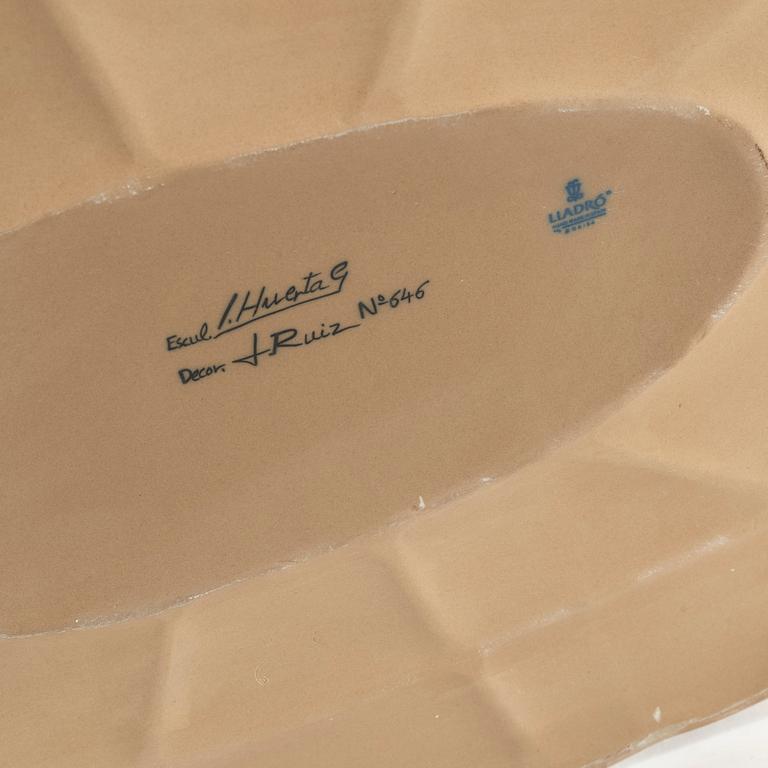 Juan Huerta, figurin, "Playing Cards", Lladró, Spanien.