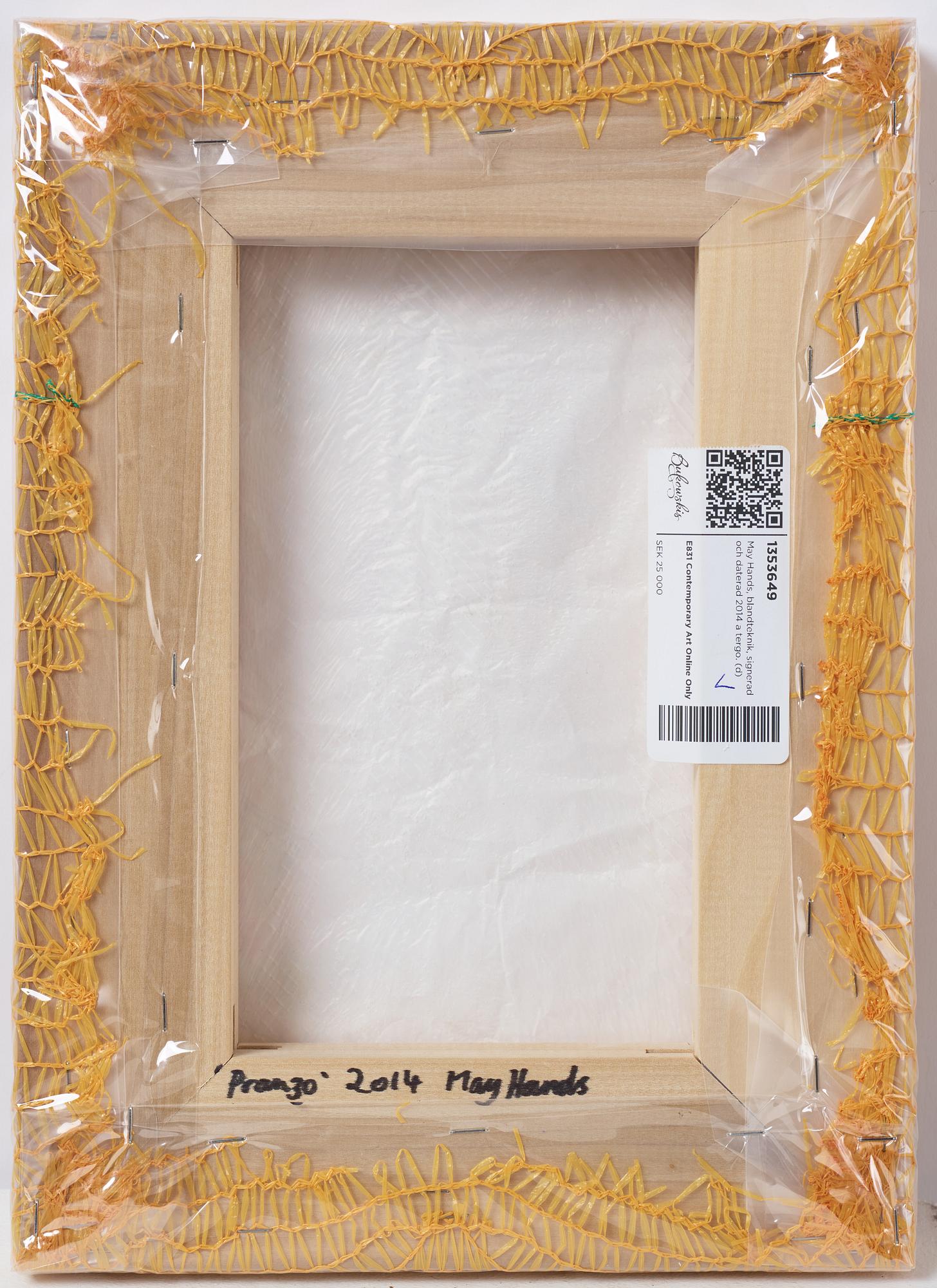 May Hands, mixed media, signed and dated 2014 on verso. Mixed media.