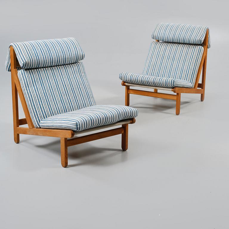 FÅTÖLJER, ett par, Bernt Petersen, Danmark. 1960/70-tal.