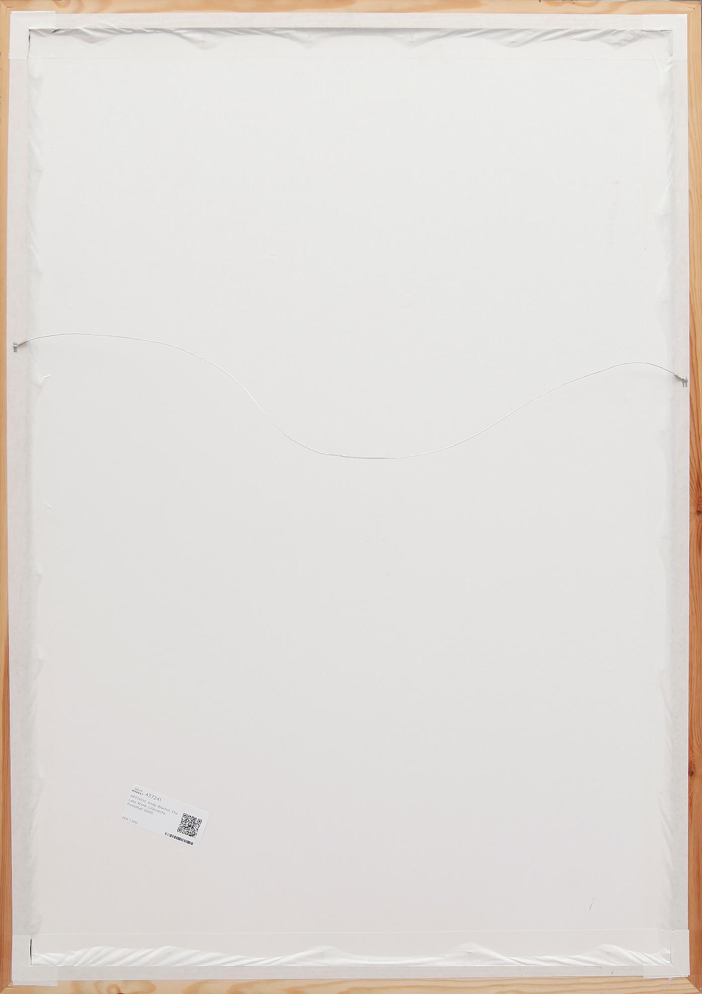 AFFISCH, Andy Warhol, The Late Work. Liljevalchs Konsthall 2005.