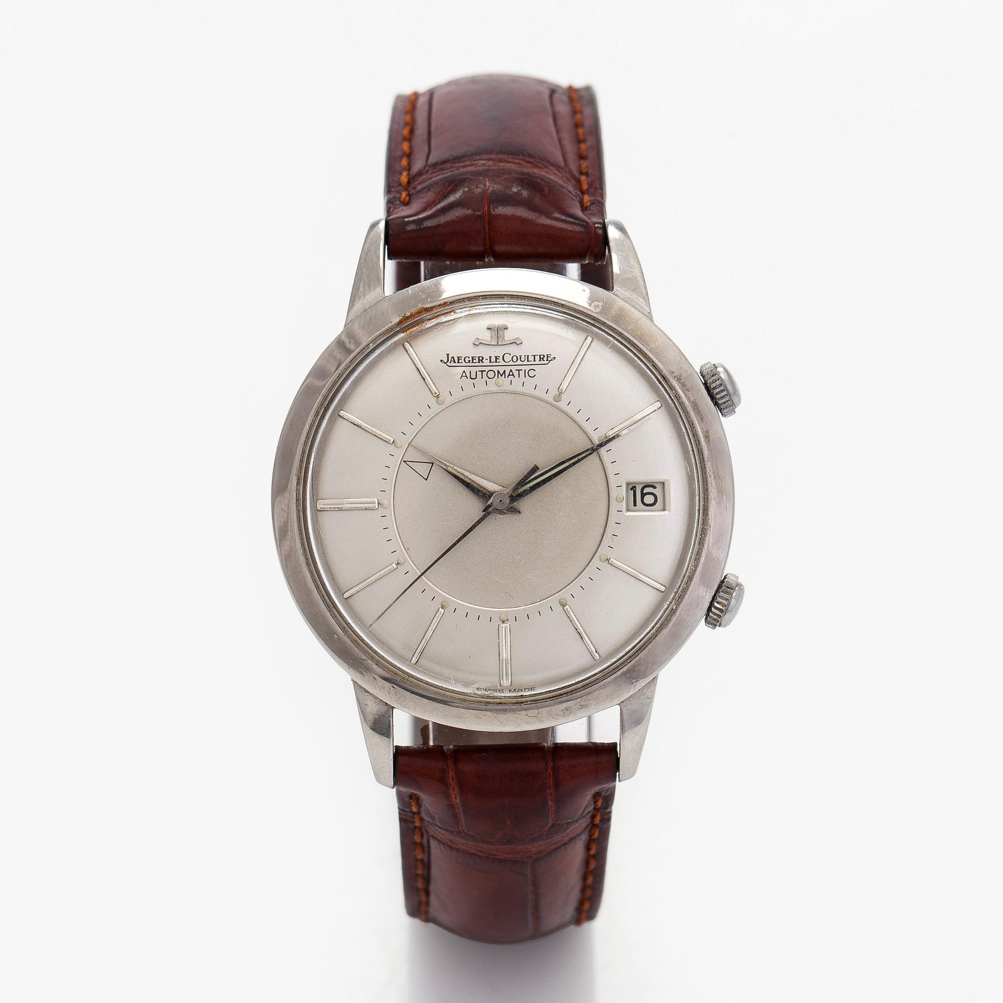 Jaeger-LeCoultre, Memovox, wristwatch, 37 mm.