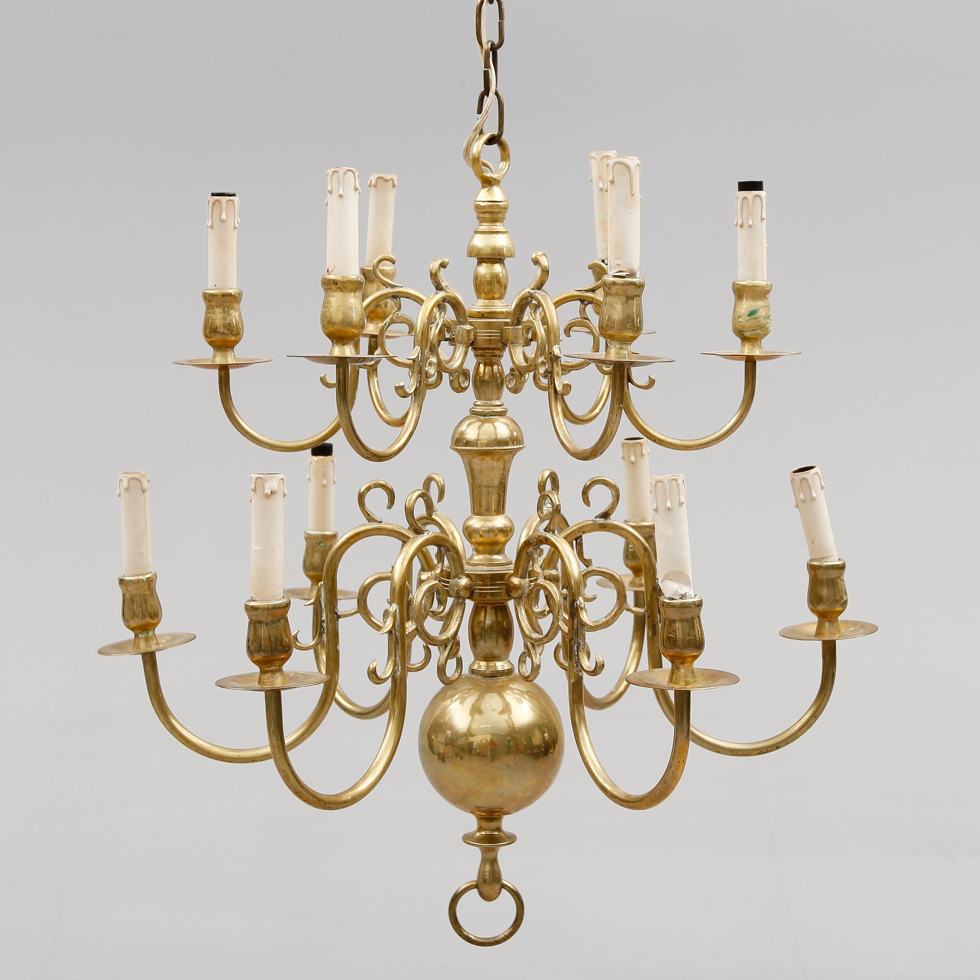 TAKKRONA, barockstil, 1900-talets mitt. Höjd ca 70 cm.