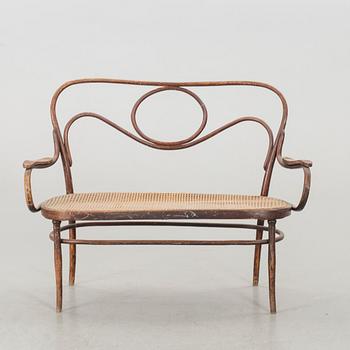 A JOSEF KOHN BENTWOOD SOFA CA 1900.