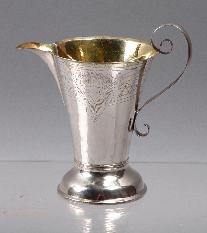 KANNA, silver, delvis Hans Langberg, Söderhamn, verksam 1762-1814.