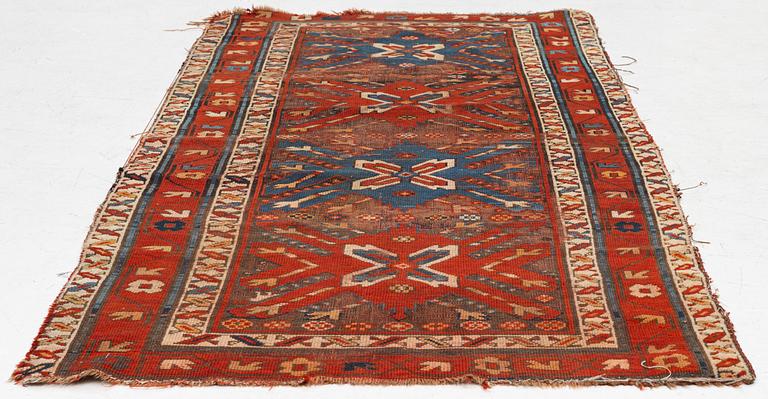 Matta, Kazak, antik, ca 208 x 105 cm.