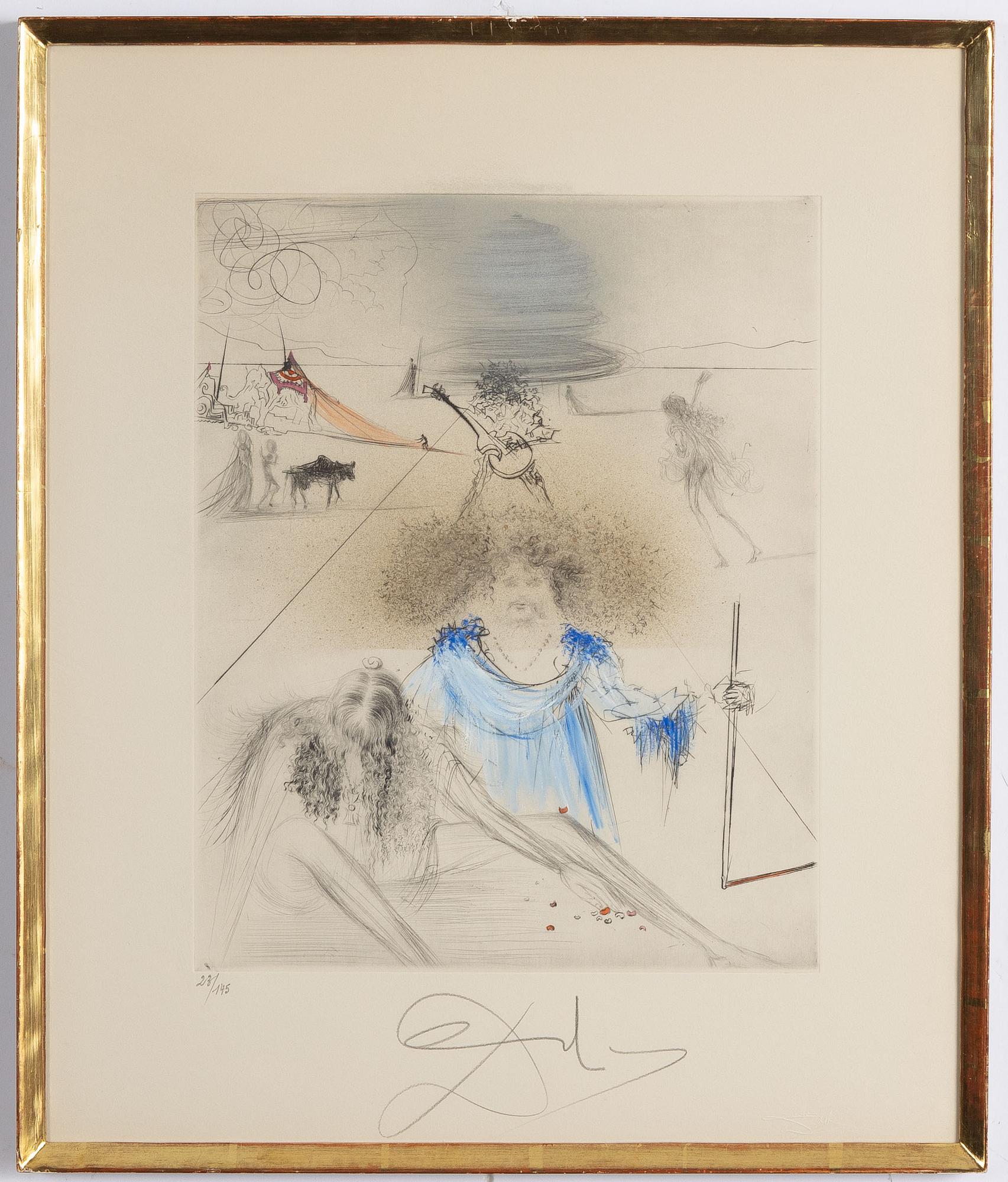 Salvador Dalí,  "Le Vieil Hippie", From Hippies.