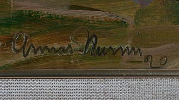 ARMAS MIKOLA, olja på pannå, signerad "Nurmi", och daterad -20.