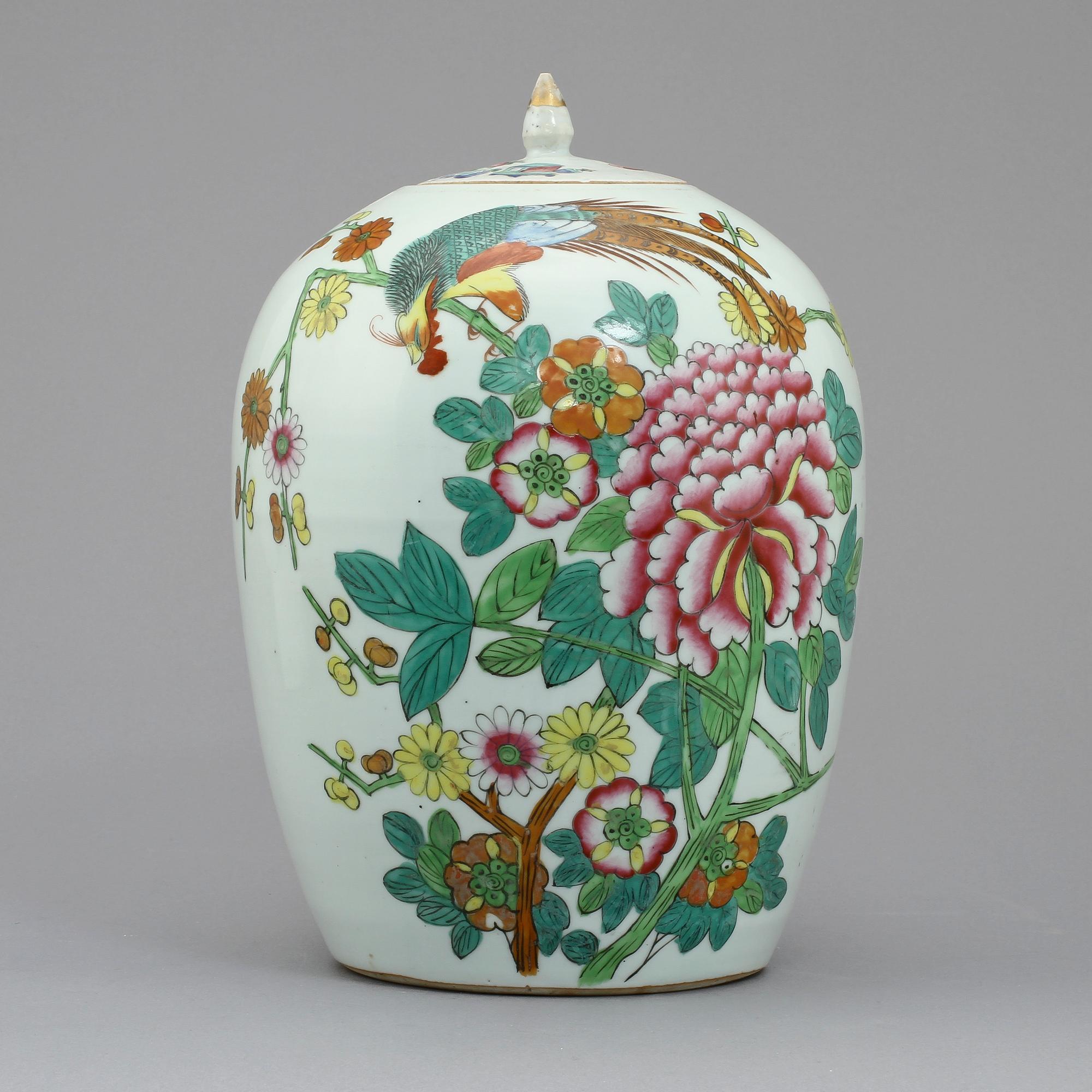 MELONURNA, porslin, Kina, 1900-tal.