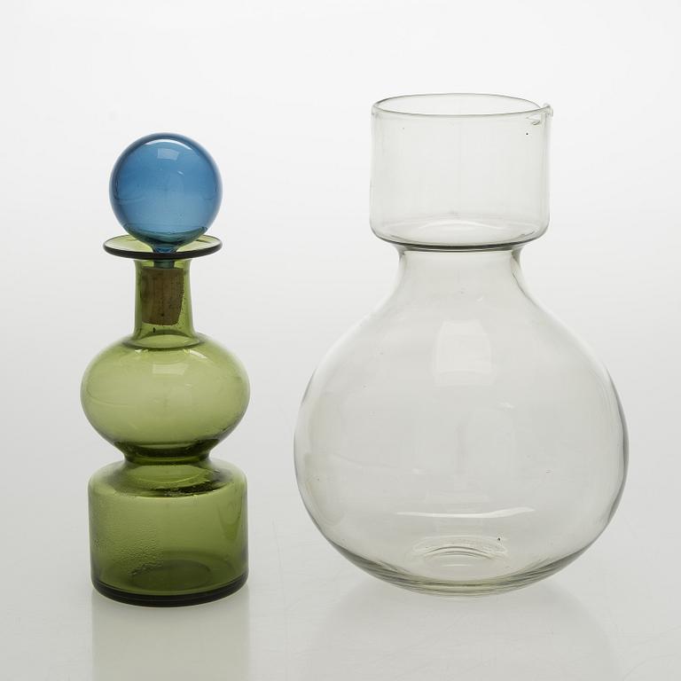 Kaj Franck, a decanter, KF 501  'The Bells of Kremlin', signed K. Franck, Nuutajärvi, Notsjö -60.