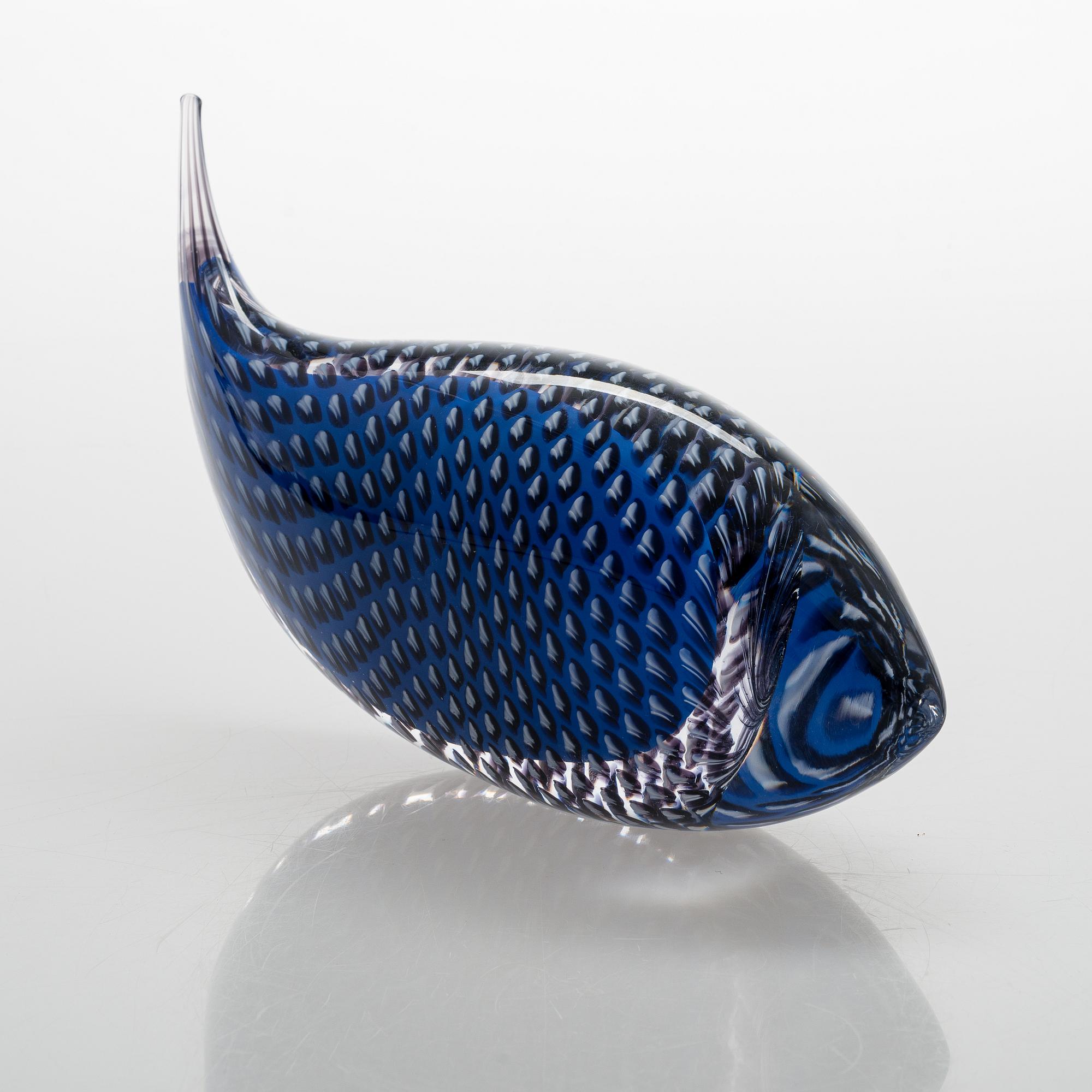 Skulptur, glas, signerad, formgivare Hanne Dreutler, glasblåsare Arthur Zirnsack, Studio Åhus 2002.