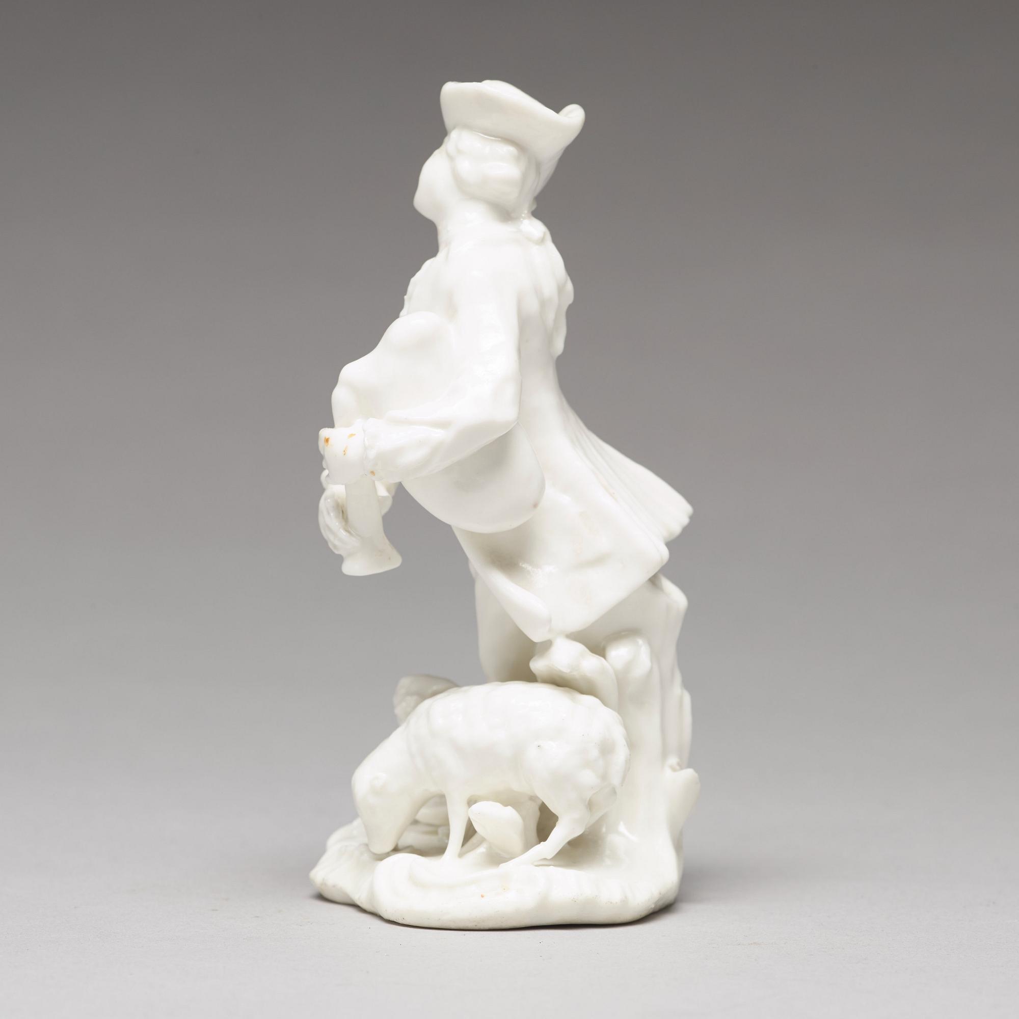 FIGURIN, mjukt porslin. Marieberg, 1700-tal.