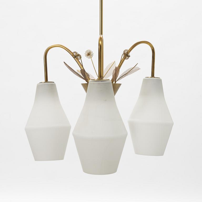 Paavo Tynell, taklampa, “K1-9/L”, Idman Oy, Finland, 1950-tal.