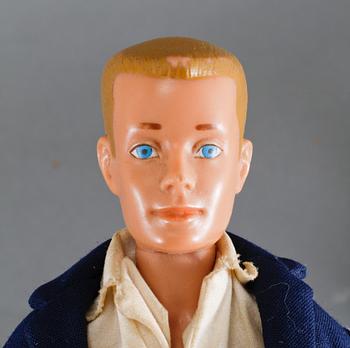 BARBIEDOCKOR, 3 st, samt TILLBEHÖR, Mattel, 1960-tal.