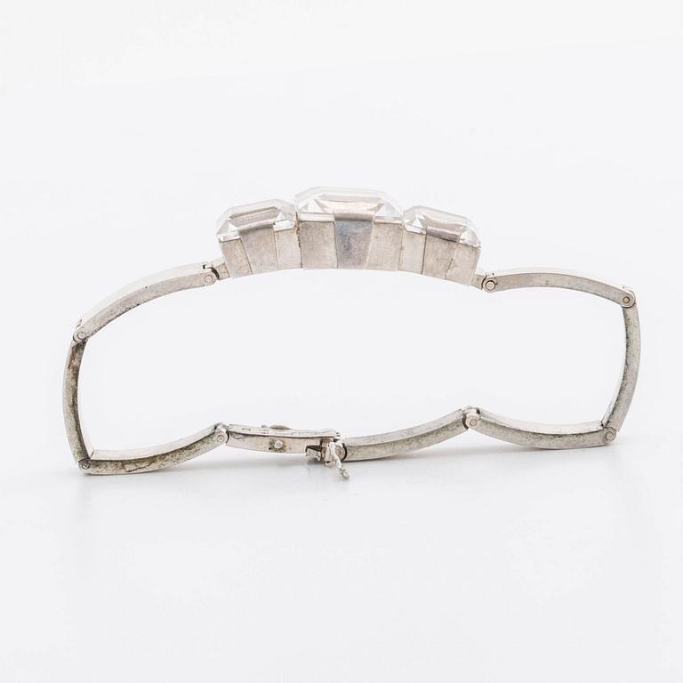 STIGBERT ARMBAND silver m bergkristall.