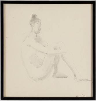 VLADIMIR GRIGORIEVIC WEISBERG, inkwash on paper, signed.