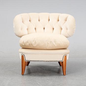 A 'Schulz' easy chair by Otto Schulz, Jio Möbler, Jönköping, mid 20th century.