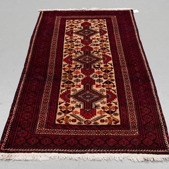 A RUG, oriental, around 204 x 108 cm.