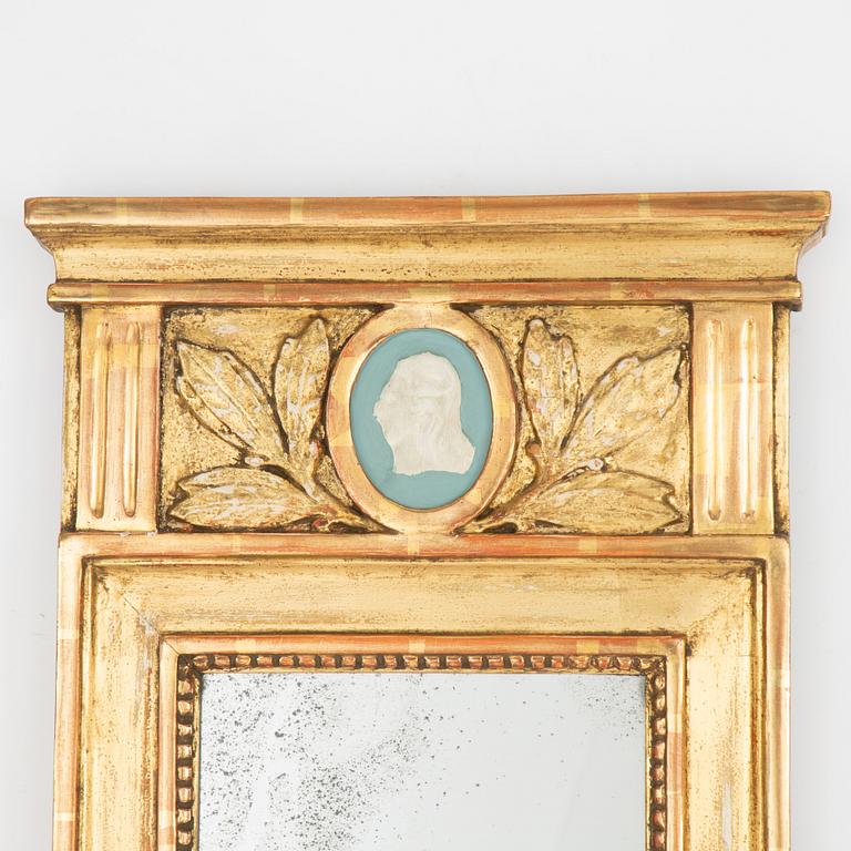 Mirror, late Gustavian, circa 1800.