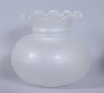 LAMPKUPOR, 6 st, glas, 1900-tal.