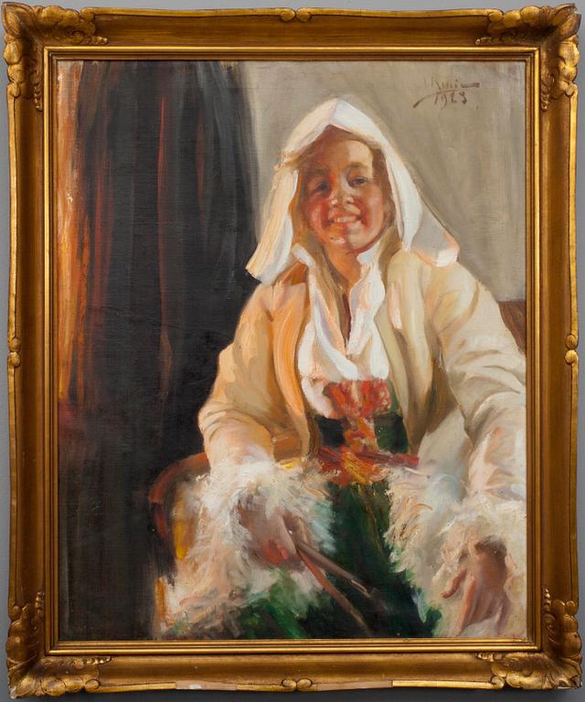 INGRID RUIN, olja på duk, signerad och daterad 1923.