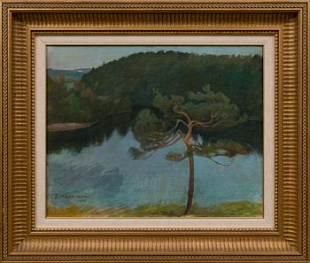 PEKKA HALONEN, "PINE TREE BY THE SHORE".