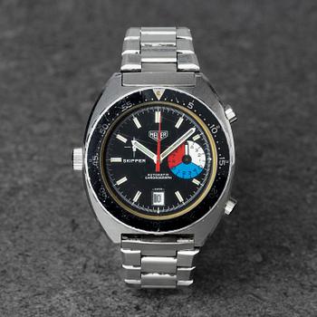 1047. Heuer, Skipper, "Second Execution", "Automatic Autavia Case", kronograf, ca 1978.