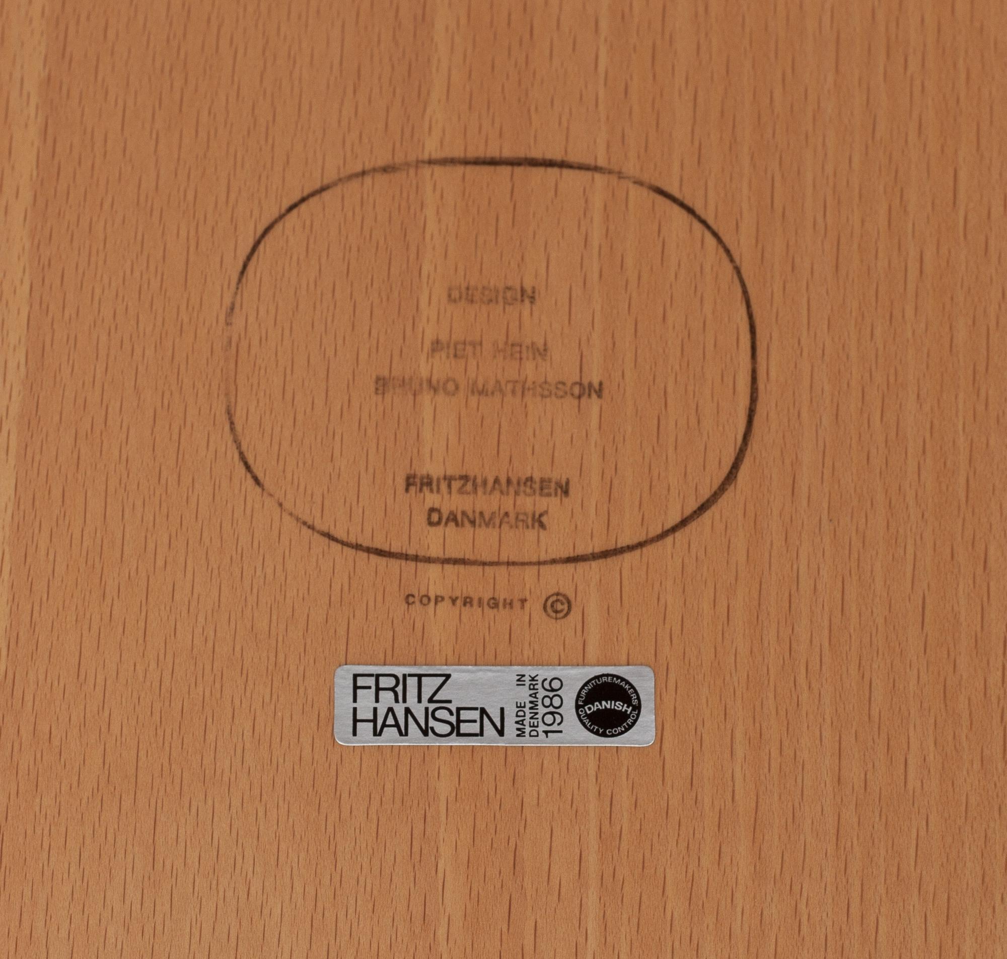 BORD, "Supercirkel", Bruno Mathsson & Piet Hein, Fritz Hansen.