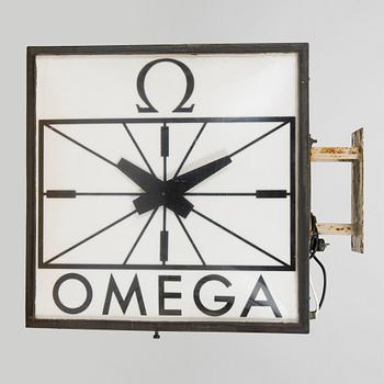 An Omega advertising clock, second half of the 20th century.