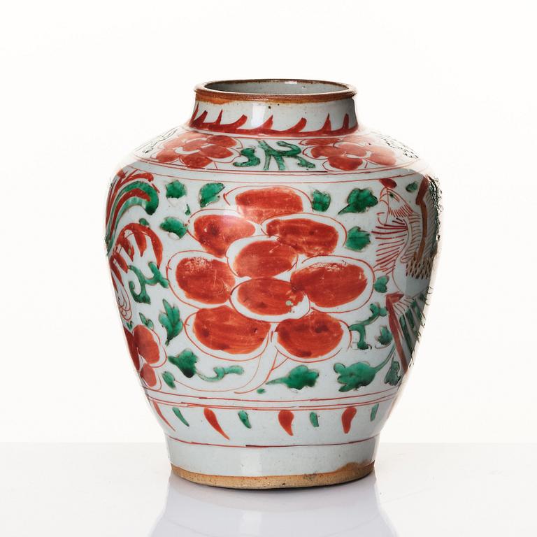 Kruka, porslin. Transition, 1600-tal.