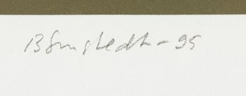 Juhana Blomstedt, serigrafia, signeerattu ja päivätty -95, numeroitu 128/200.