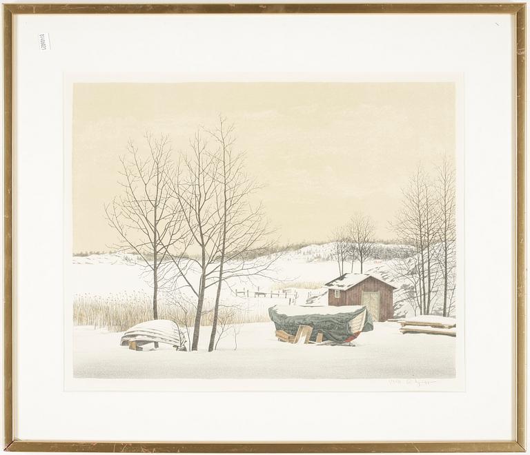 REINHOLD LJUNGGREN, färglitografi, signerad, numrerad 1/350.