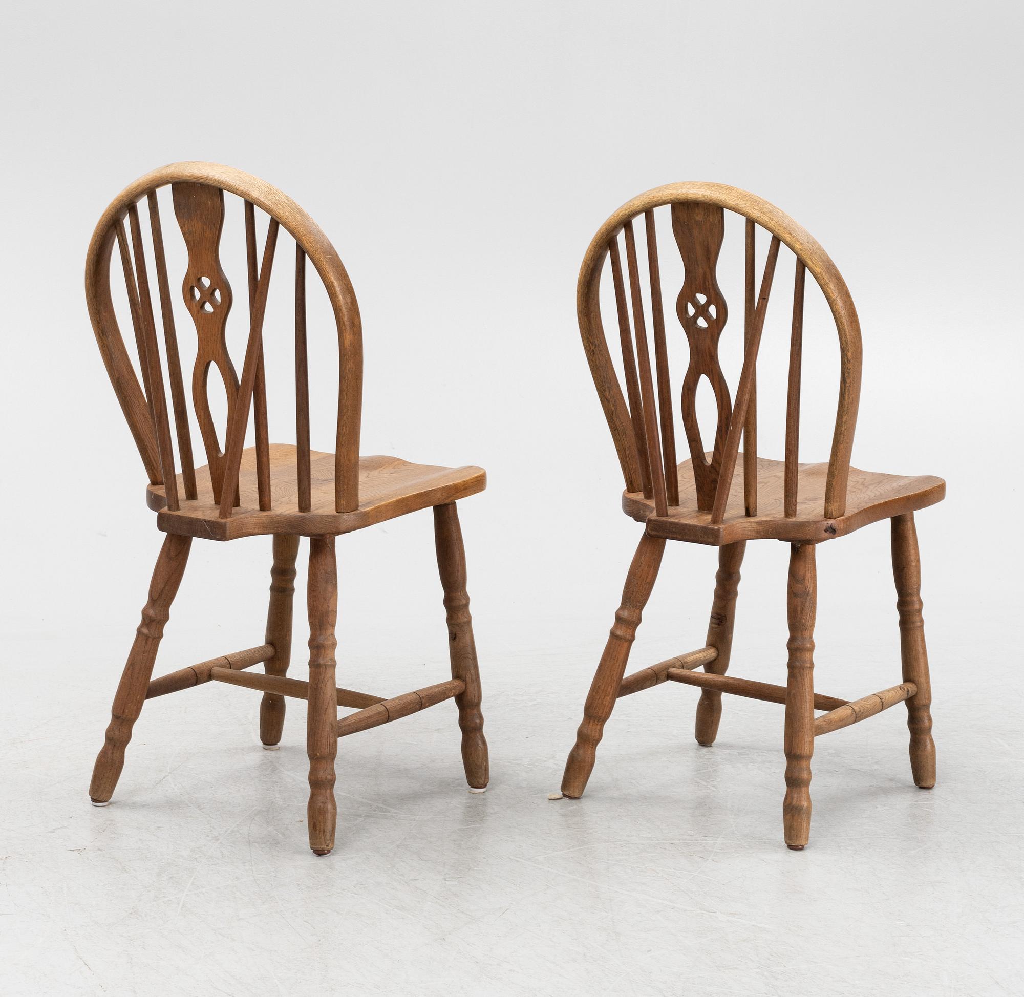 A set of six chairs, Denmark, second half of the 20th Century.