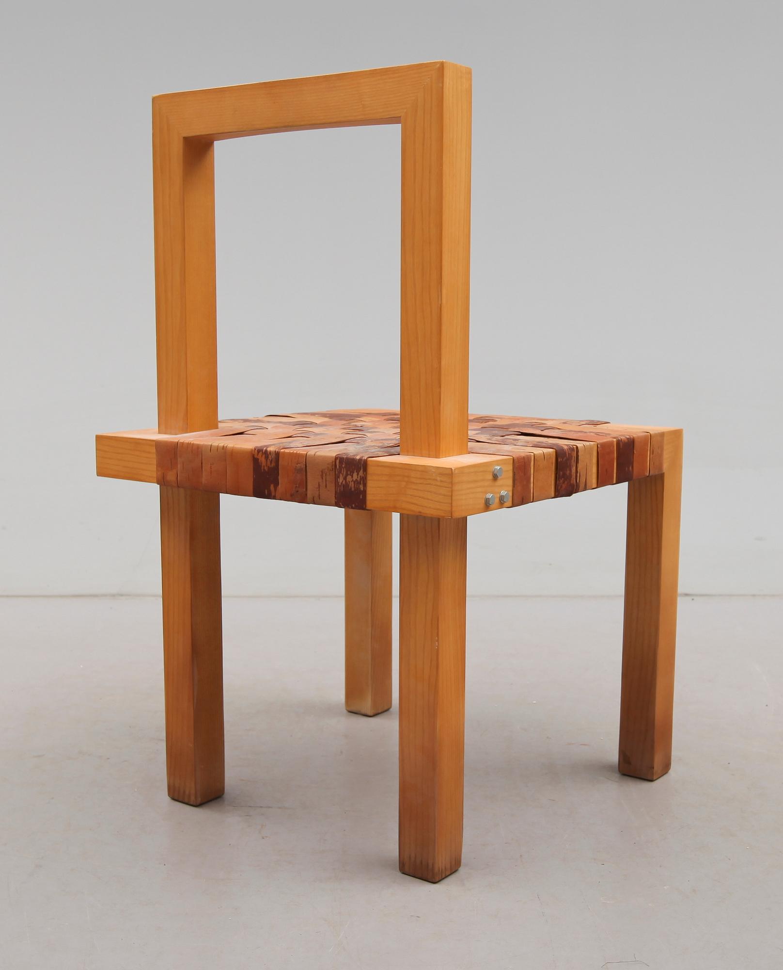 STOL, "Näverstolen Octo", 2/10, Niels Hvass, Källemo, 1900-talets andra hälft.