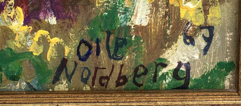 OLLE NORDBERG, oil on panel signed and dated 67.