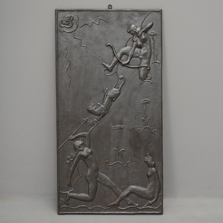 VÄGGRELIEF, Olof Hult, Näfverqvarn, 1922.