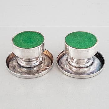 A pair of Swedish silver candlesticks, marks of Eric Löfman, MGAB, Uppsala 1973.