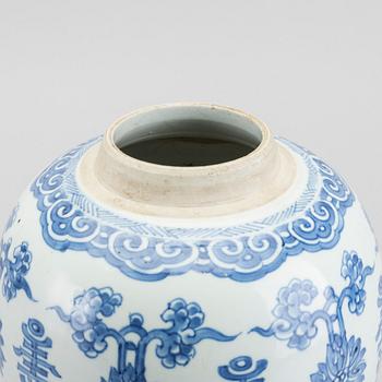 A porcelain jar from the 18th century China.