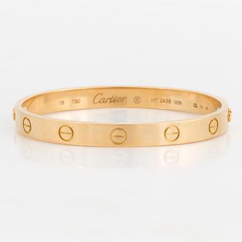 A Cartier 'LOVE' bracelet in 18K gold.