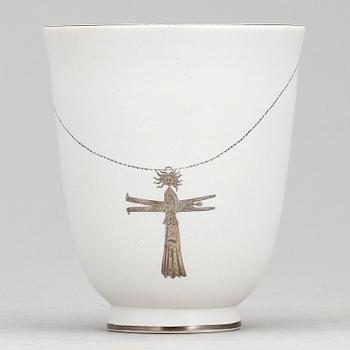 VAS, stengods, "Grazia", Stig Lindberg, Gustavsberg, 1900-talets mitt, signerad.