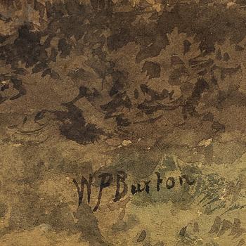 UNKNOWN ARTIST, 19/20th CENTURY, watercolour, signed W.P. Burton.