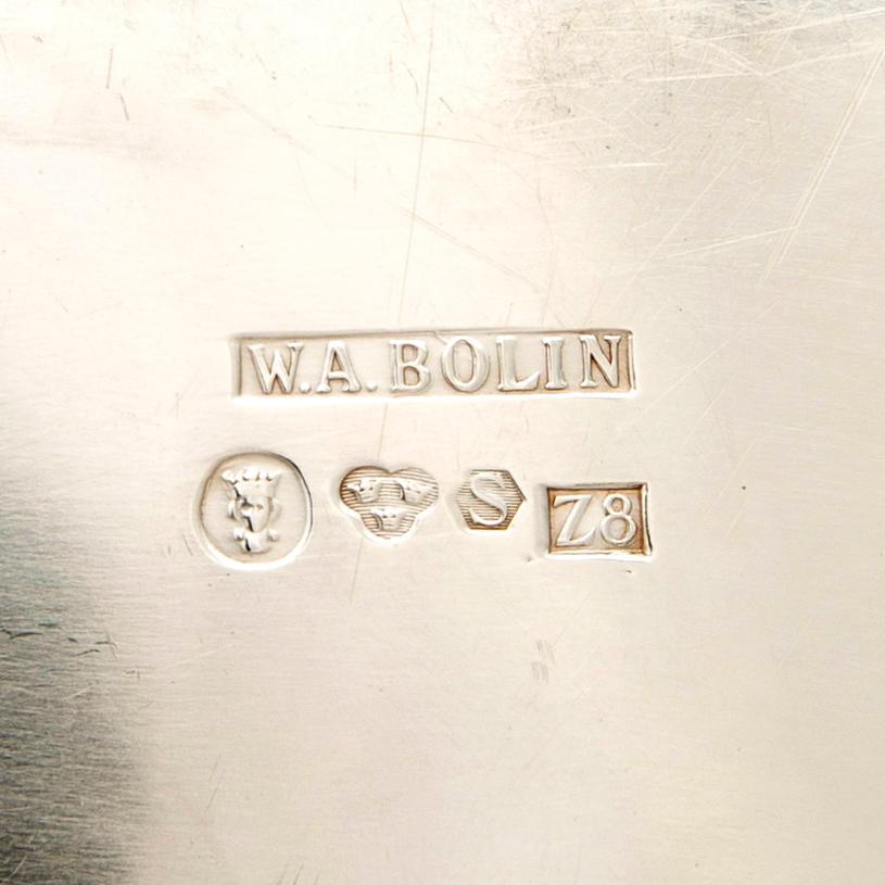 W.A. Bolin, Bricka, silver, 1950, Stockholm.