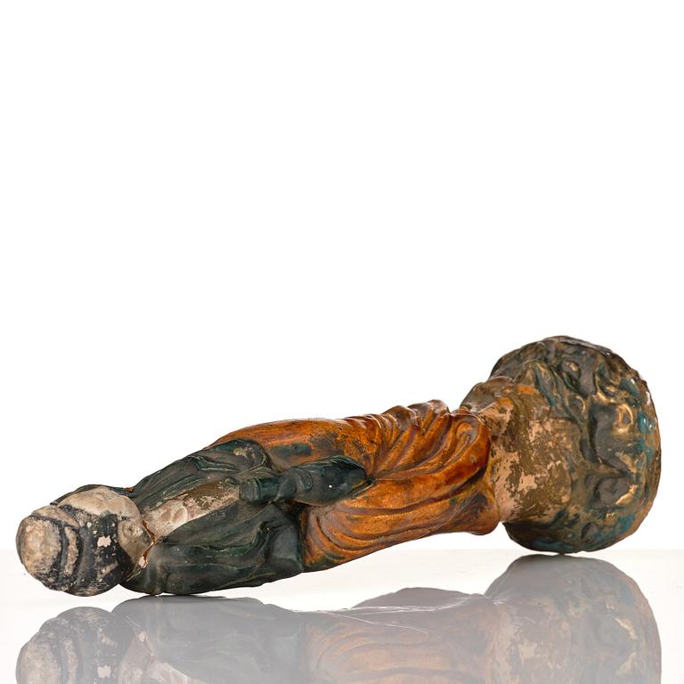 Figurin, lergods. Sen Mingdynasti/tidig Qingdynasti.